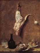 Jean Baptiste Oudry Still Life with Calf's Leg Sweden oil painting artist